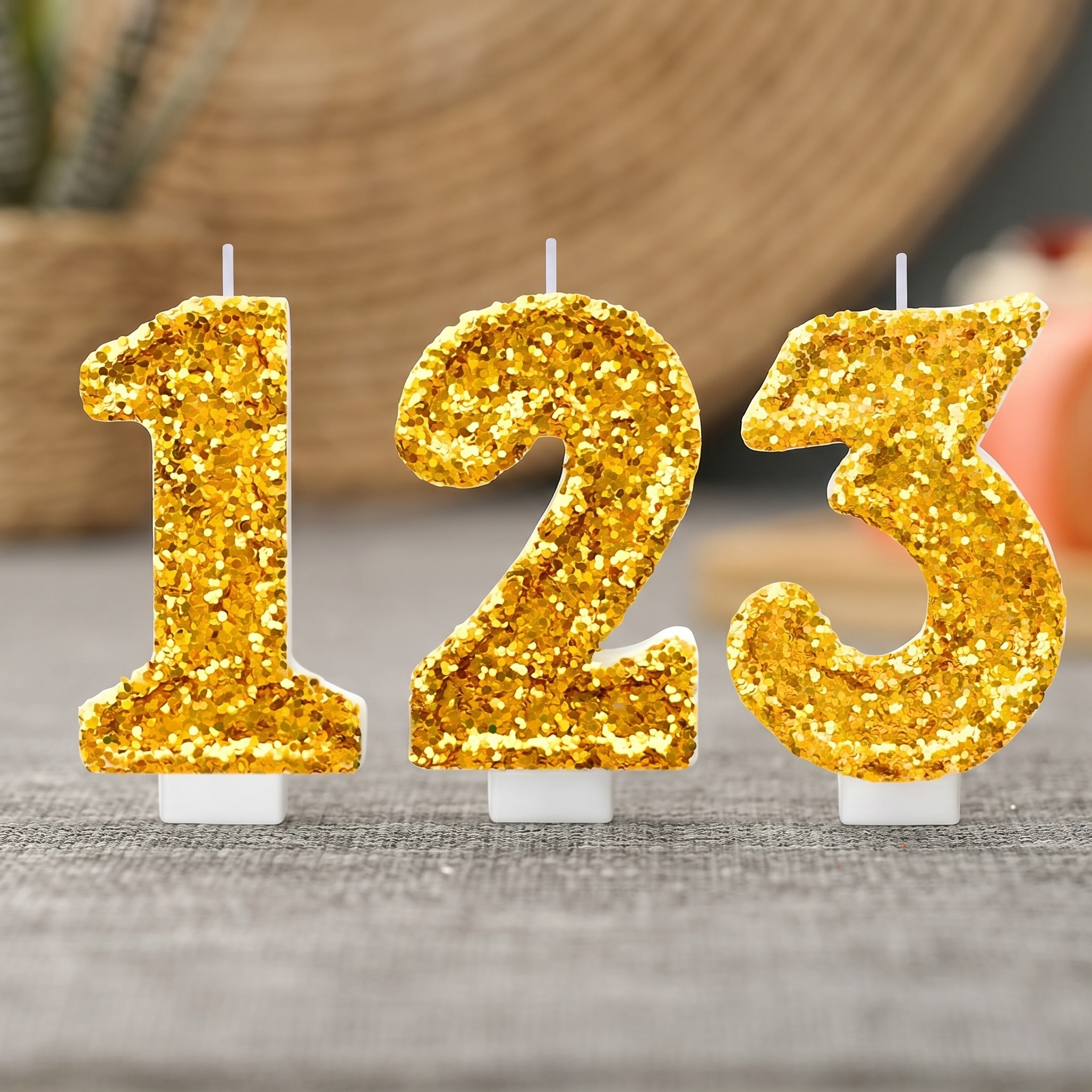 Paraffin Candle Wax - Digital Birthday Candle Gold Color Changing