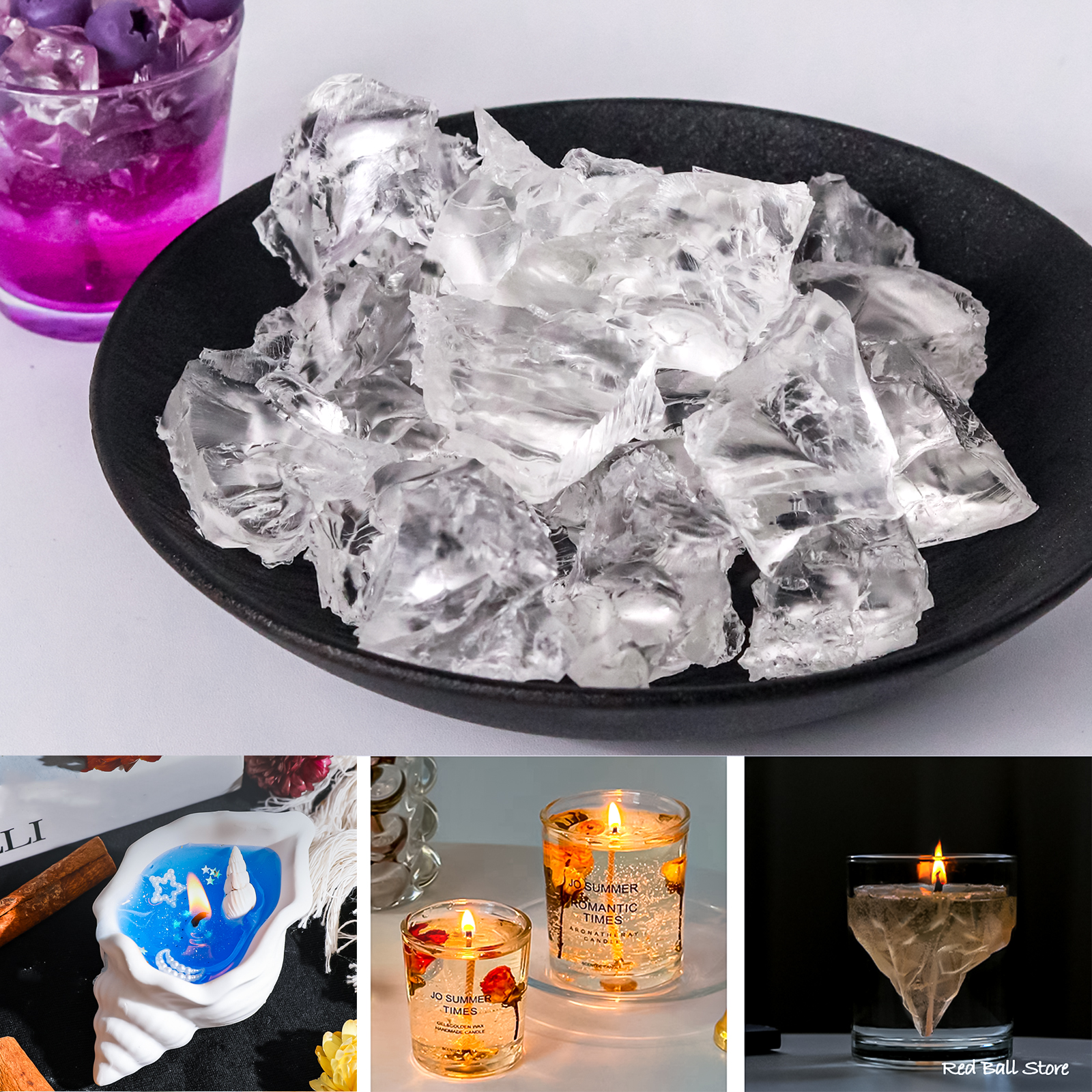 Candle Making Raw Material Wholesale - 100G Jelly Wax Wholesale Color Wax