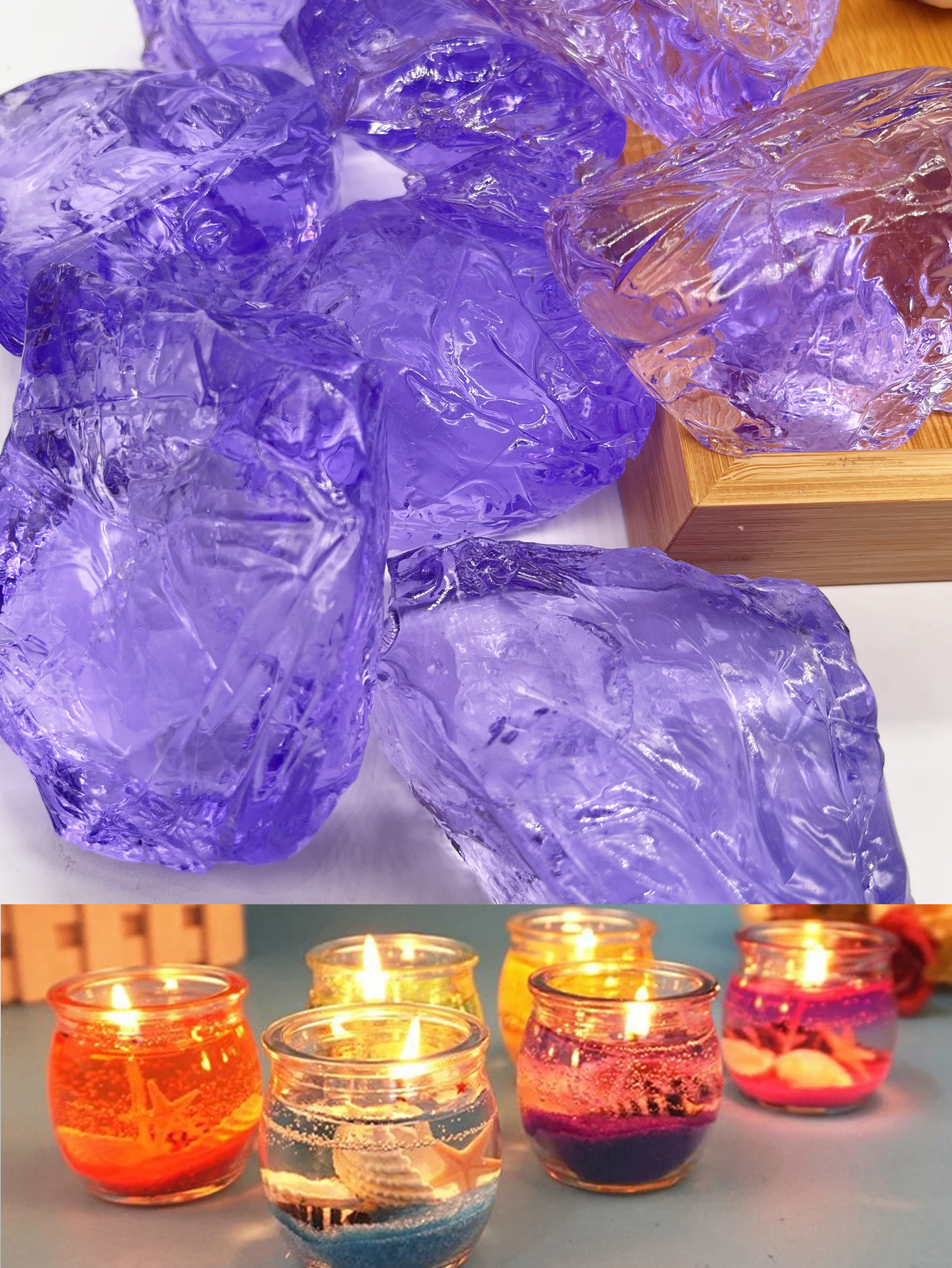 100G Jelly Wax Purple Wholesal - Candle Making Raw Material Wholesale 评论和价格