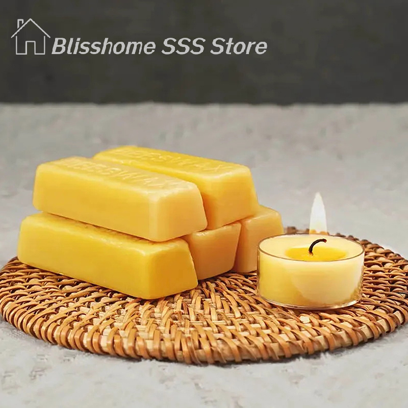 【S】4/8Pcs Pure Beeswax Blocks, - Candle Making Reno 评论和价格