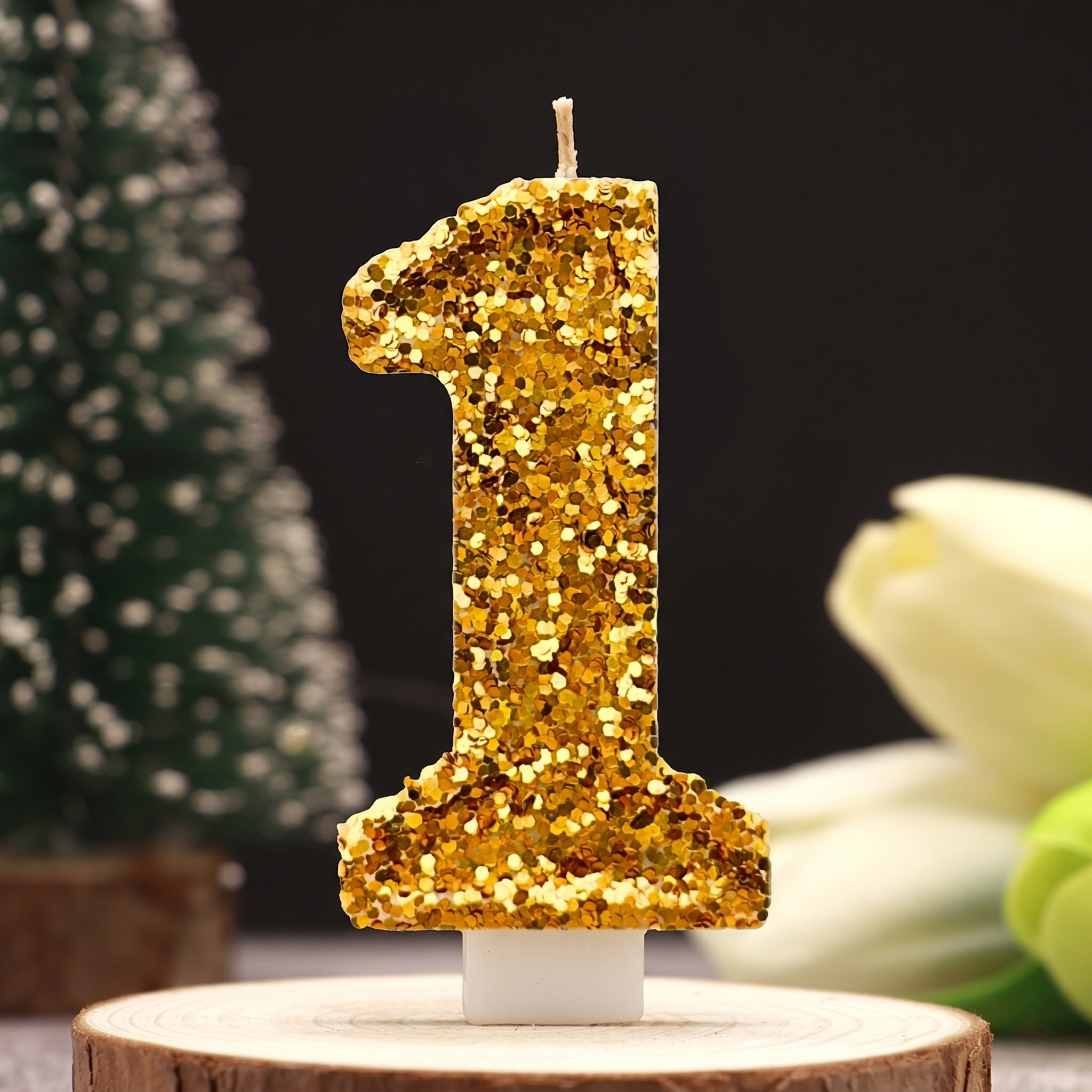 Digital Birthday Candle Gold C - Paraffin Candle Wax 评论和价格