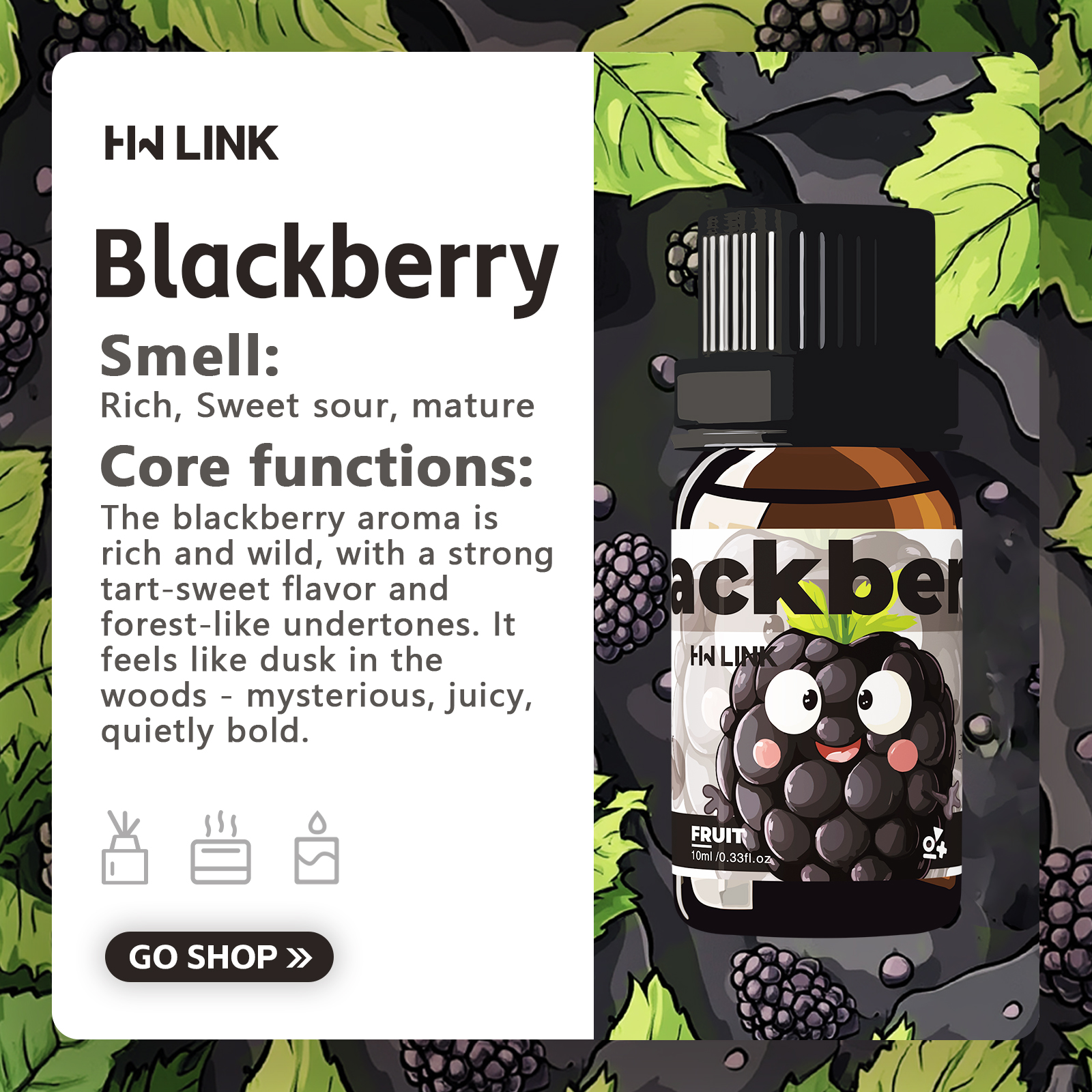 Blackberry Essential Oil Black - Candle Making Scents 评论和价格