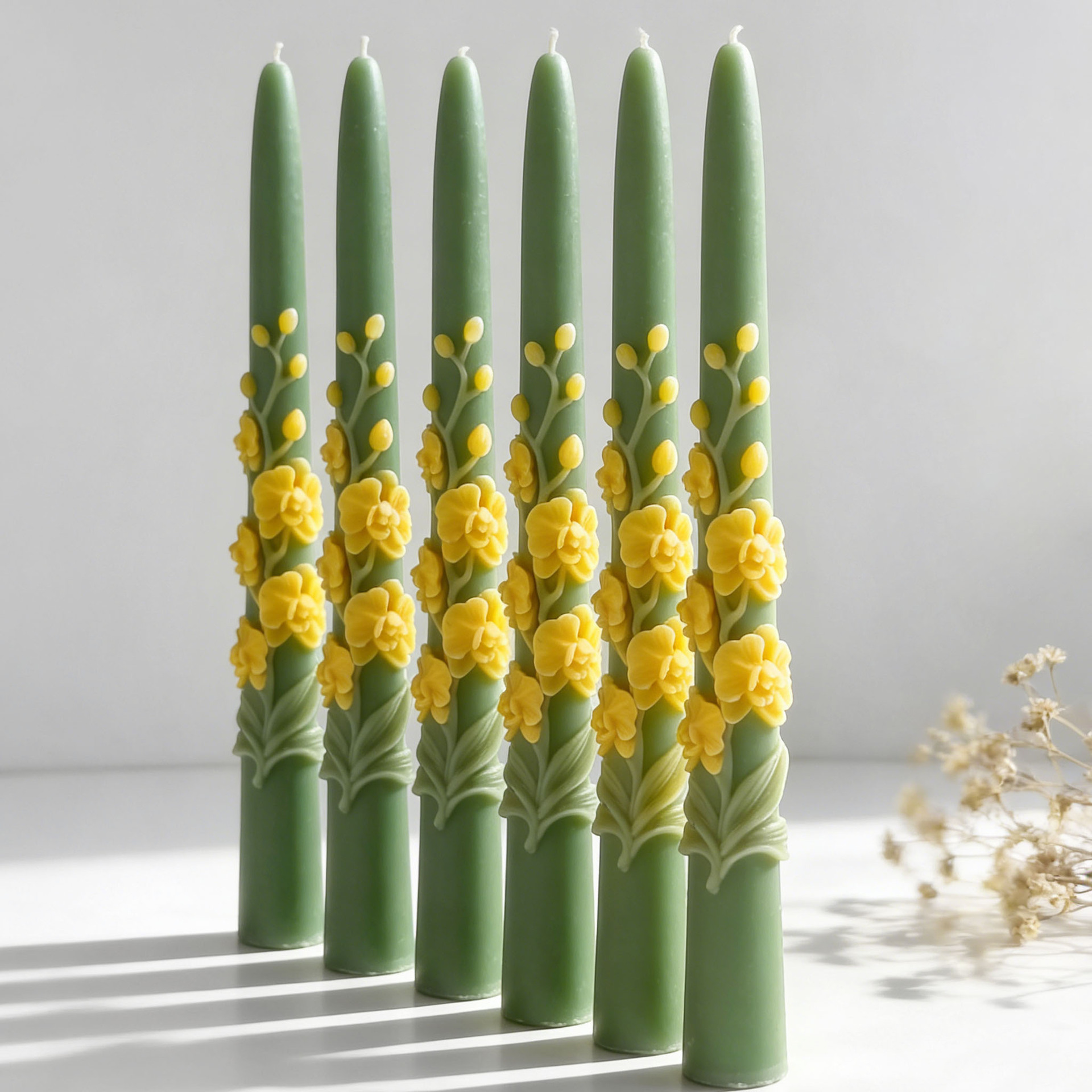 Long Pole Flower Taper Candle  - Candle Making Reno 评论和价格