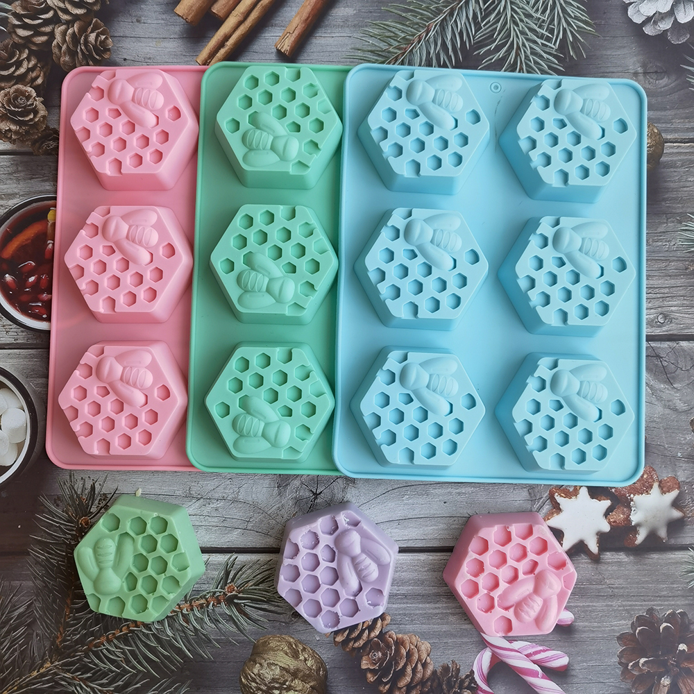 Silicone Hexagonal Bee Soap Mo - Candle Making Reno 评论和价格