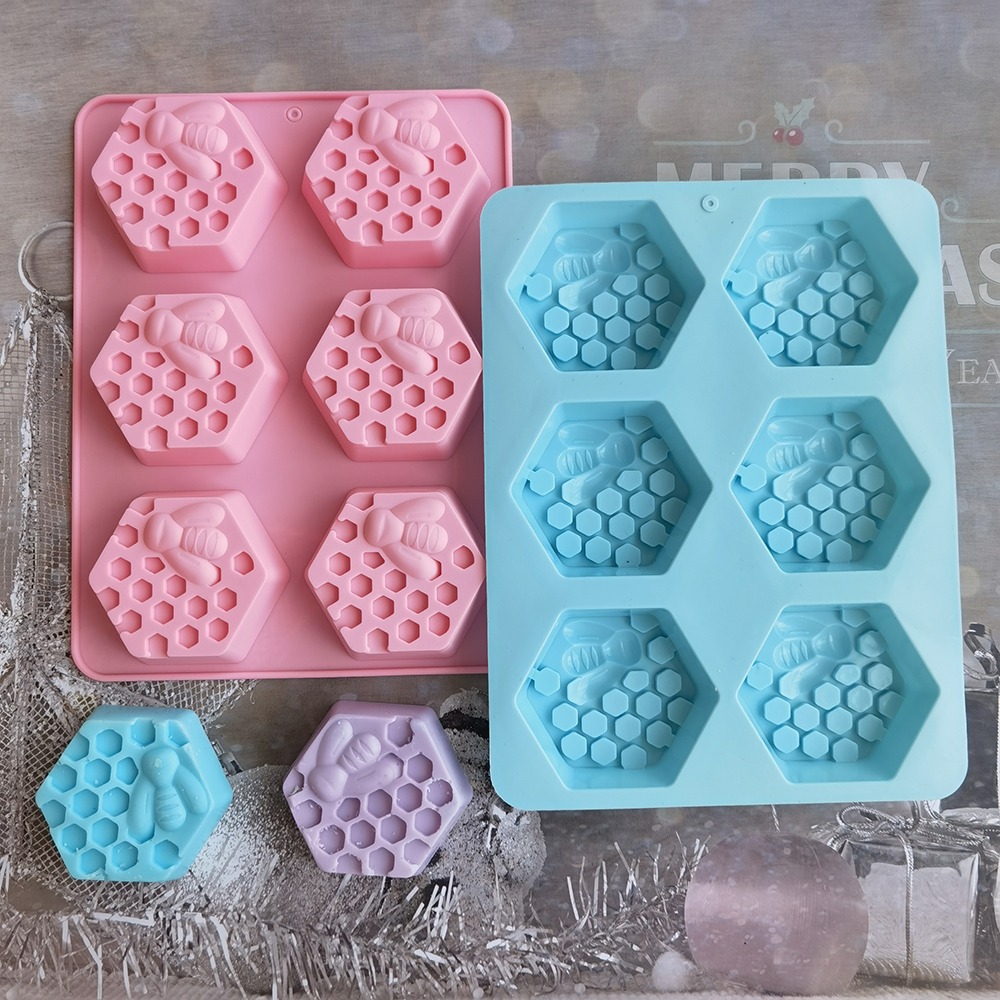 Silicone Hexagonal Bee Soap Mo - Candle Making Reno 评论和价格