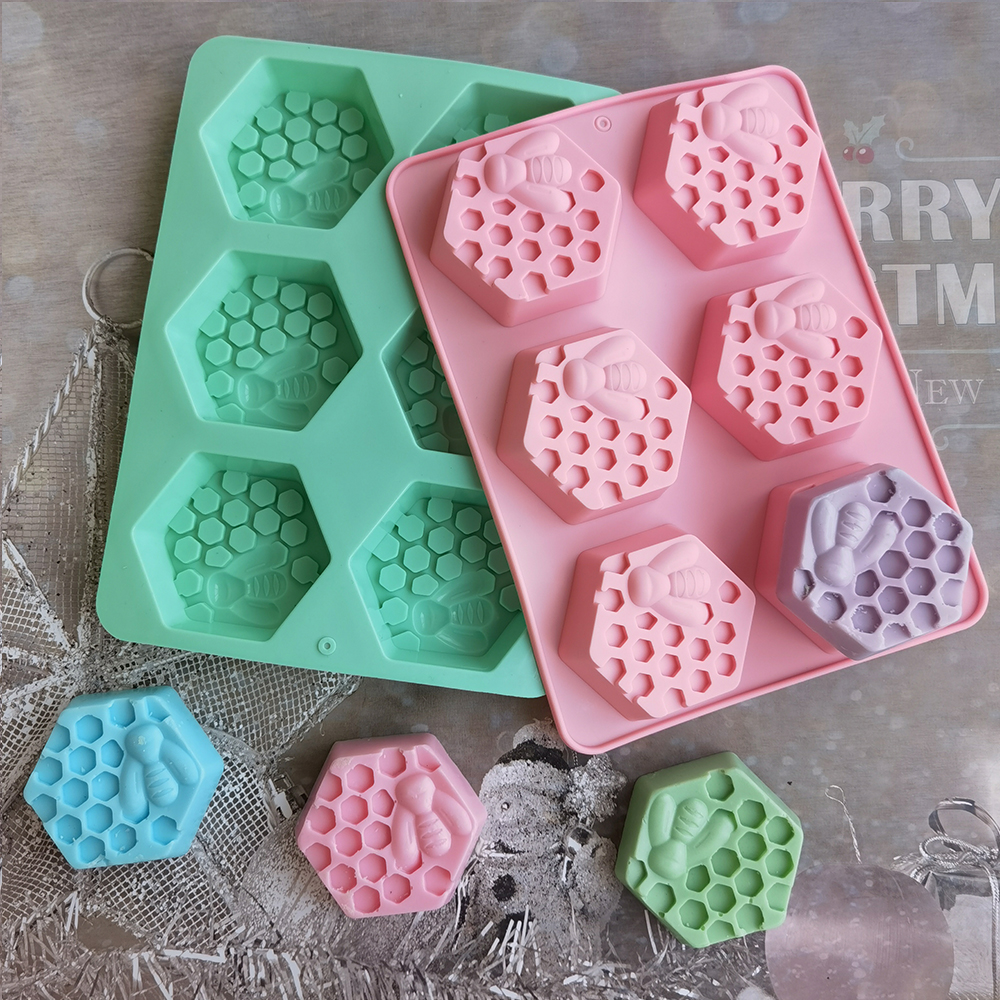 Silicone Hexagonal Bee Soap Mo - Candle Making Reno 评论和价格