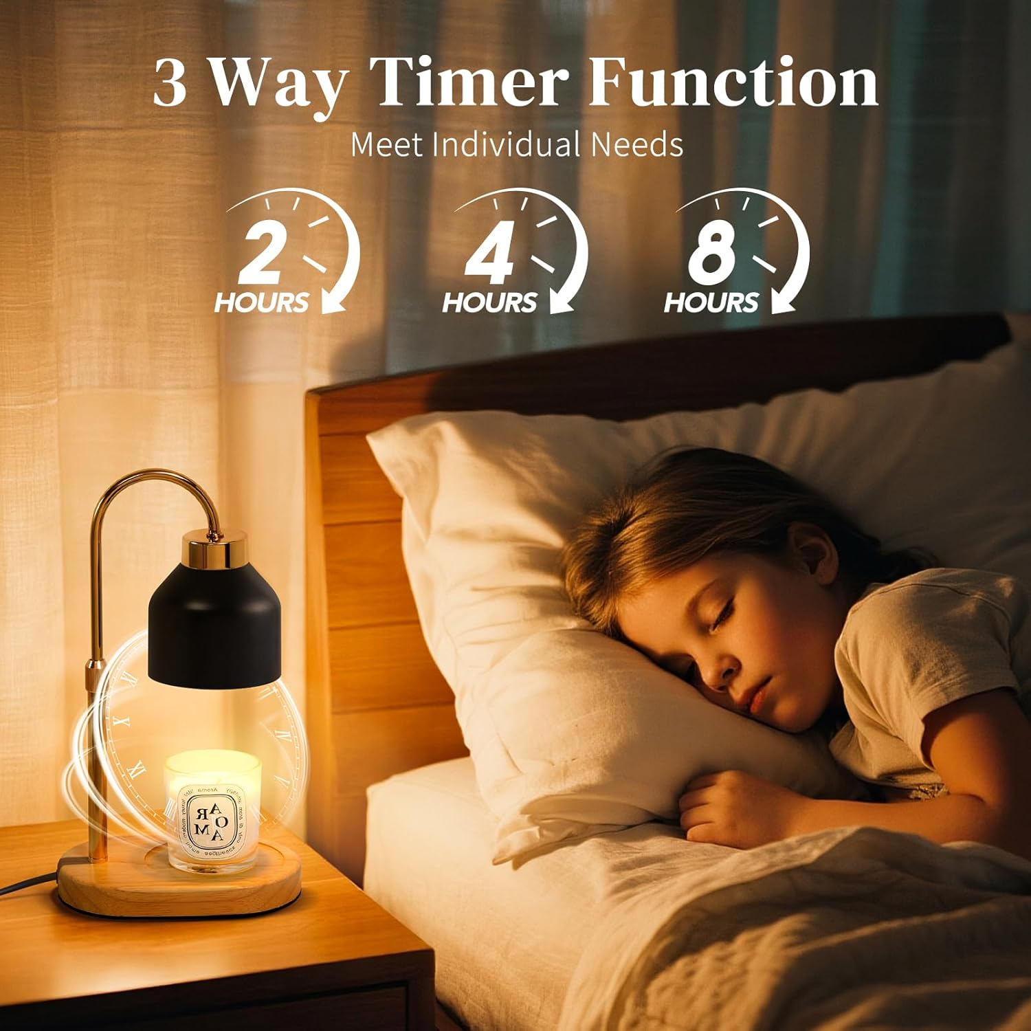 Black Candle Warmer Lamp with  - Paraffin Candle Wax 评论和价格