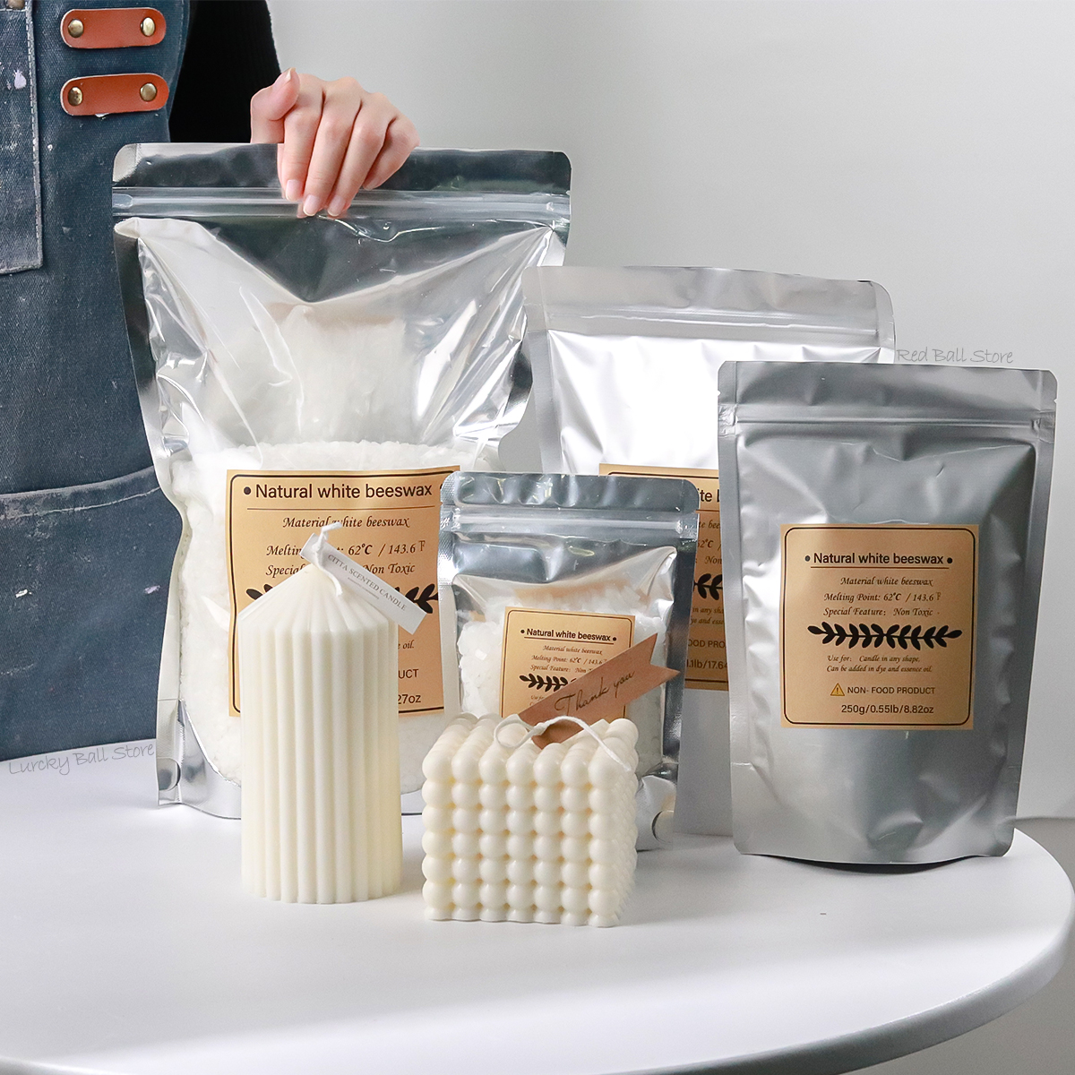 500g White Beeswax Granular Sc - Candle Making Raw Material Wholesale 评论和价格