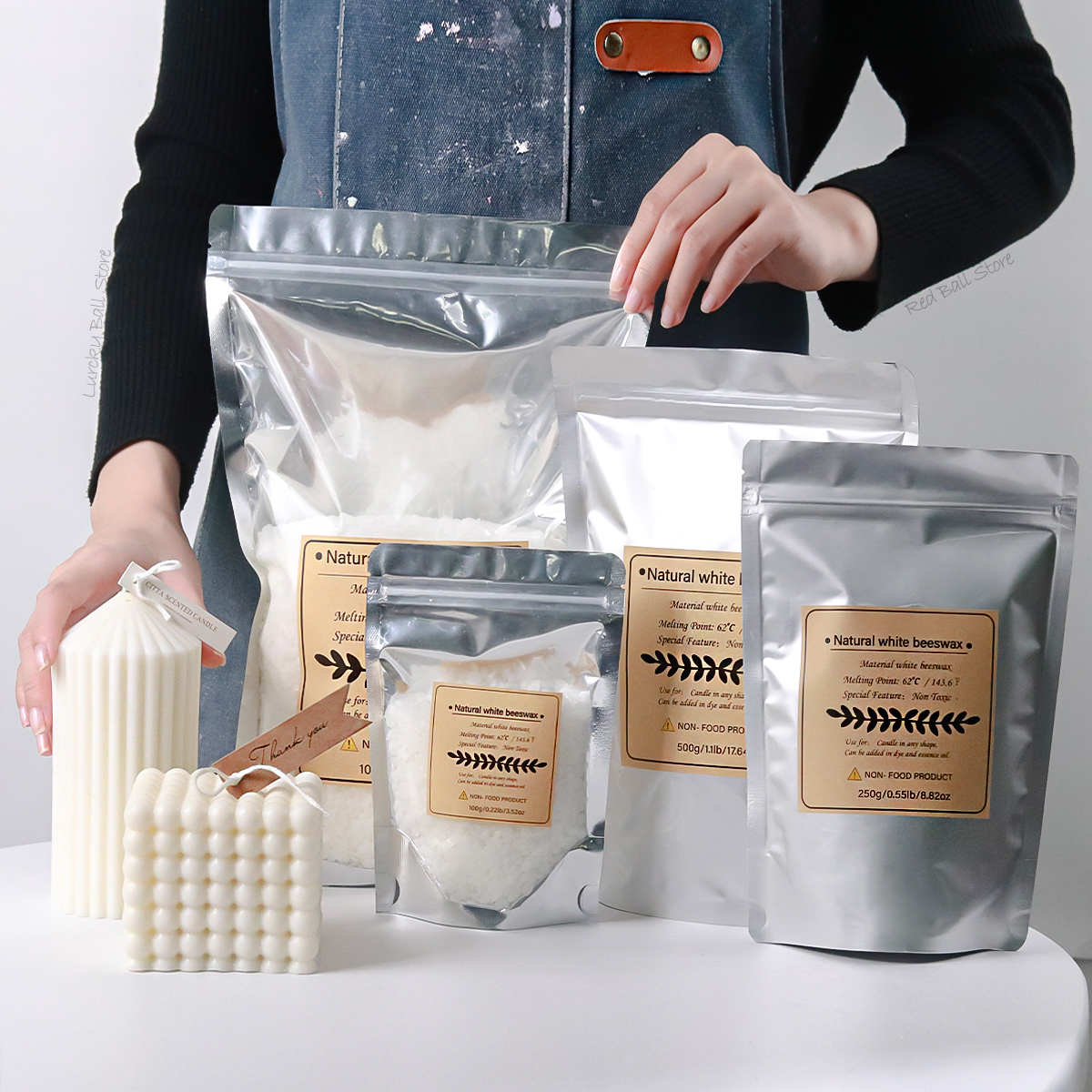 500g White Beeswax Granular Sc - Candle Making Raw Material Wholesale 评论和价格