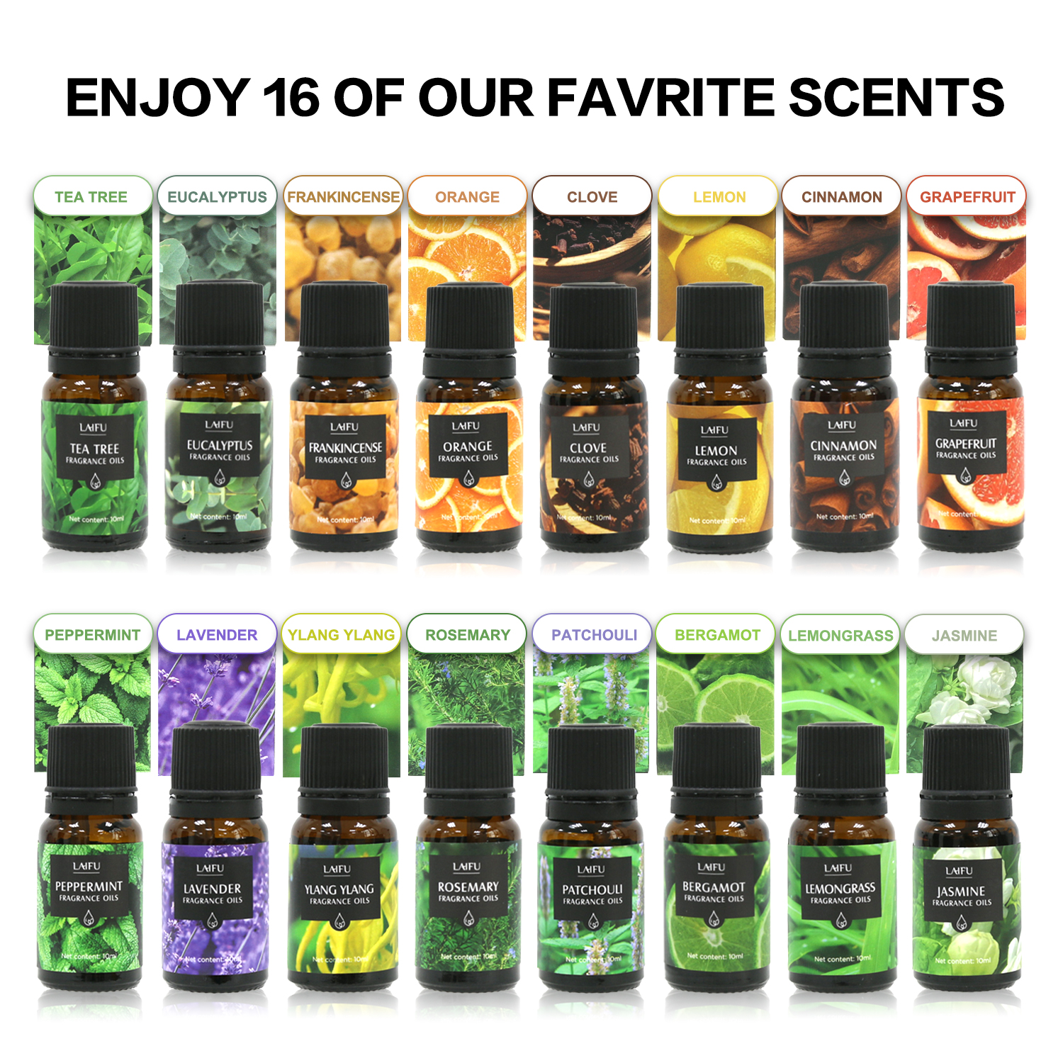 16x10ml Essential Oils Set for - Candle Making Scents 评论和价格