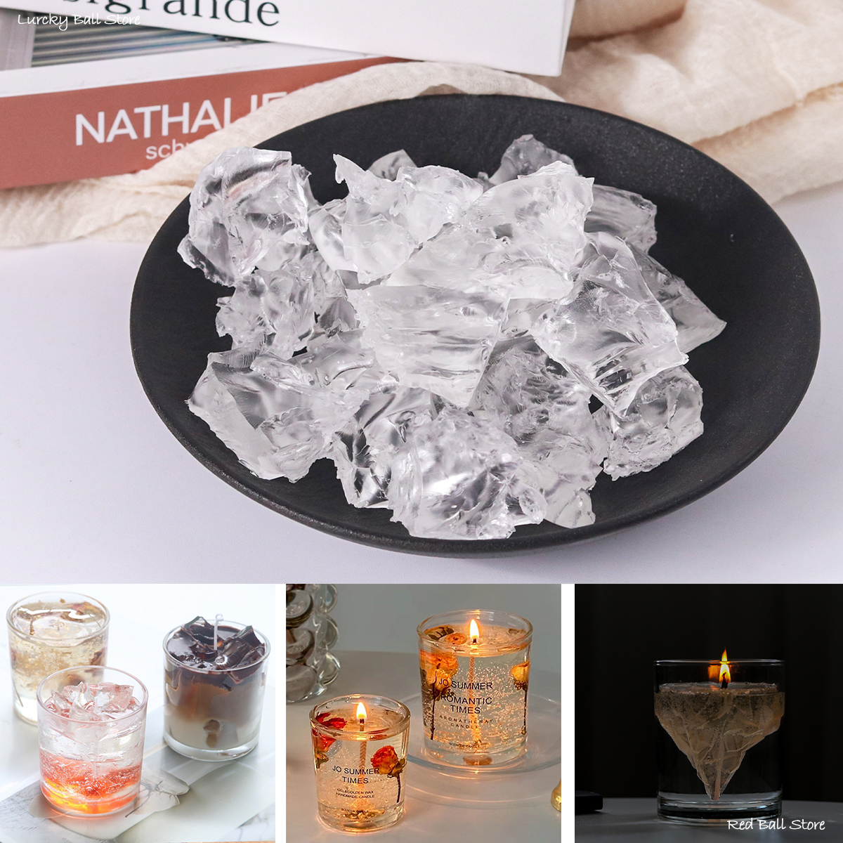 100G Jelly Wax Wholesale DIY H - Candle Making Raw Material Wholesale 评论和价格