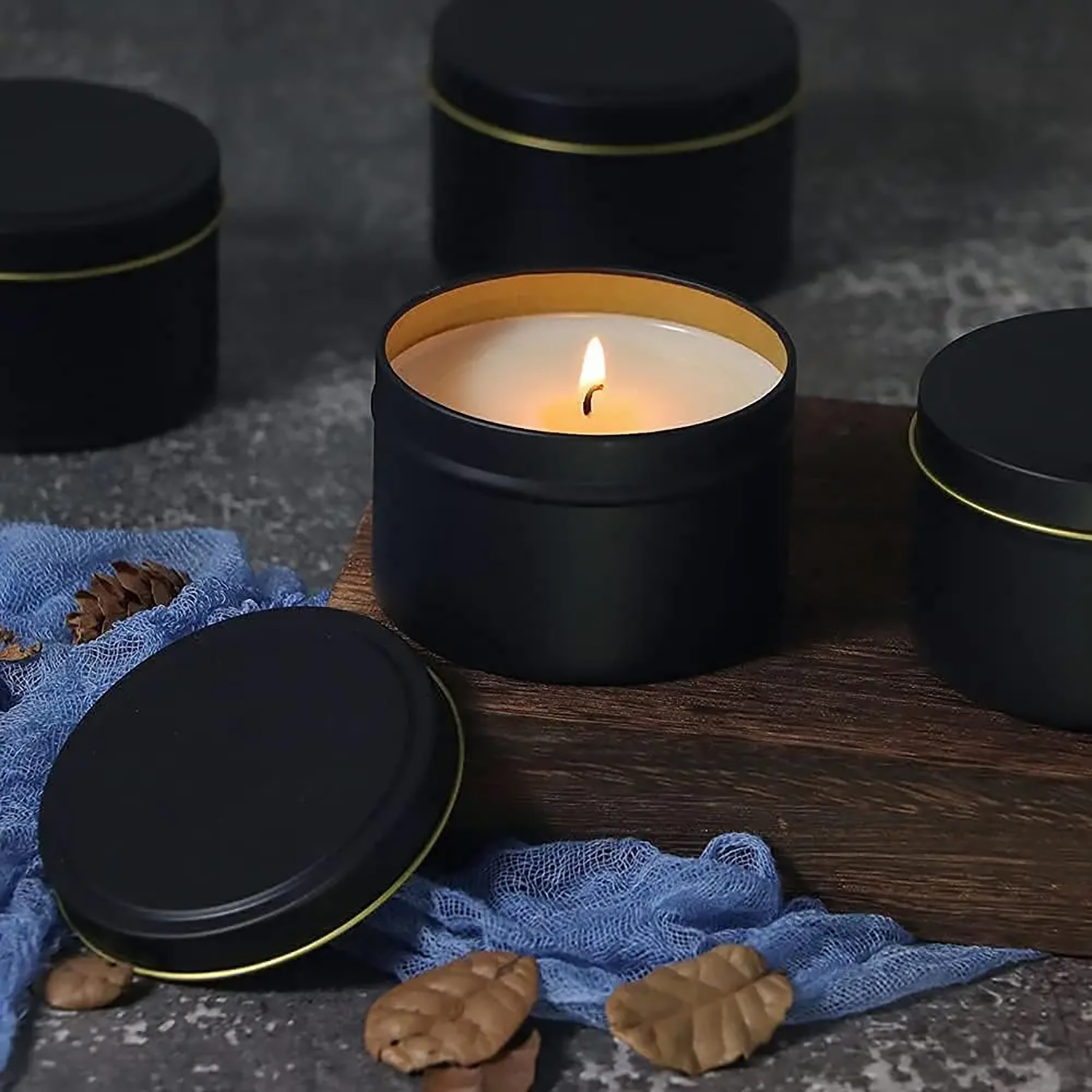 4oz/ 8oz Candle tins with lids - Candle Making Jars With Lids 评论和价格