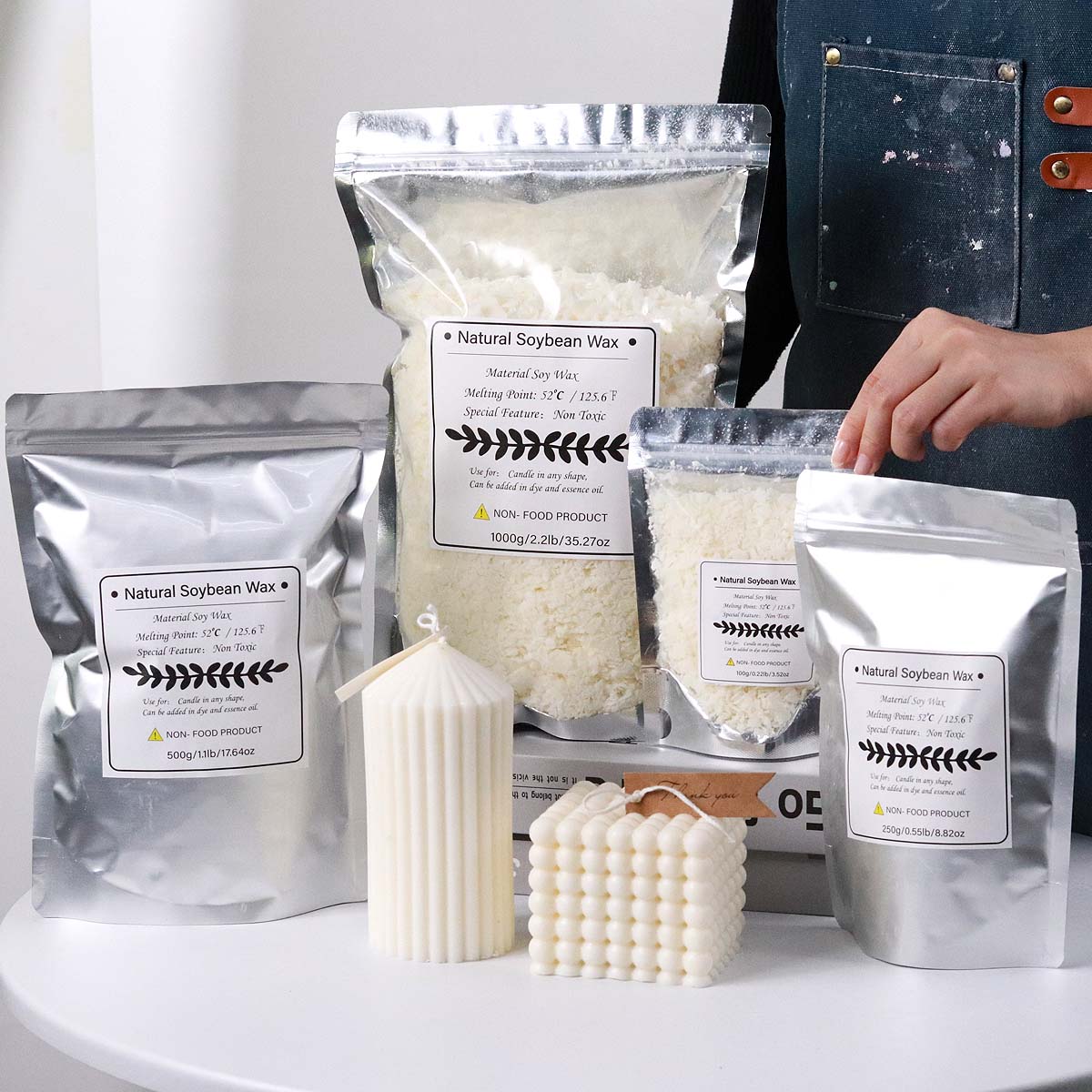 100/250/500/1000g Natural Soy  - Candle Making Scents 评论和价格