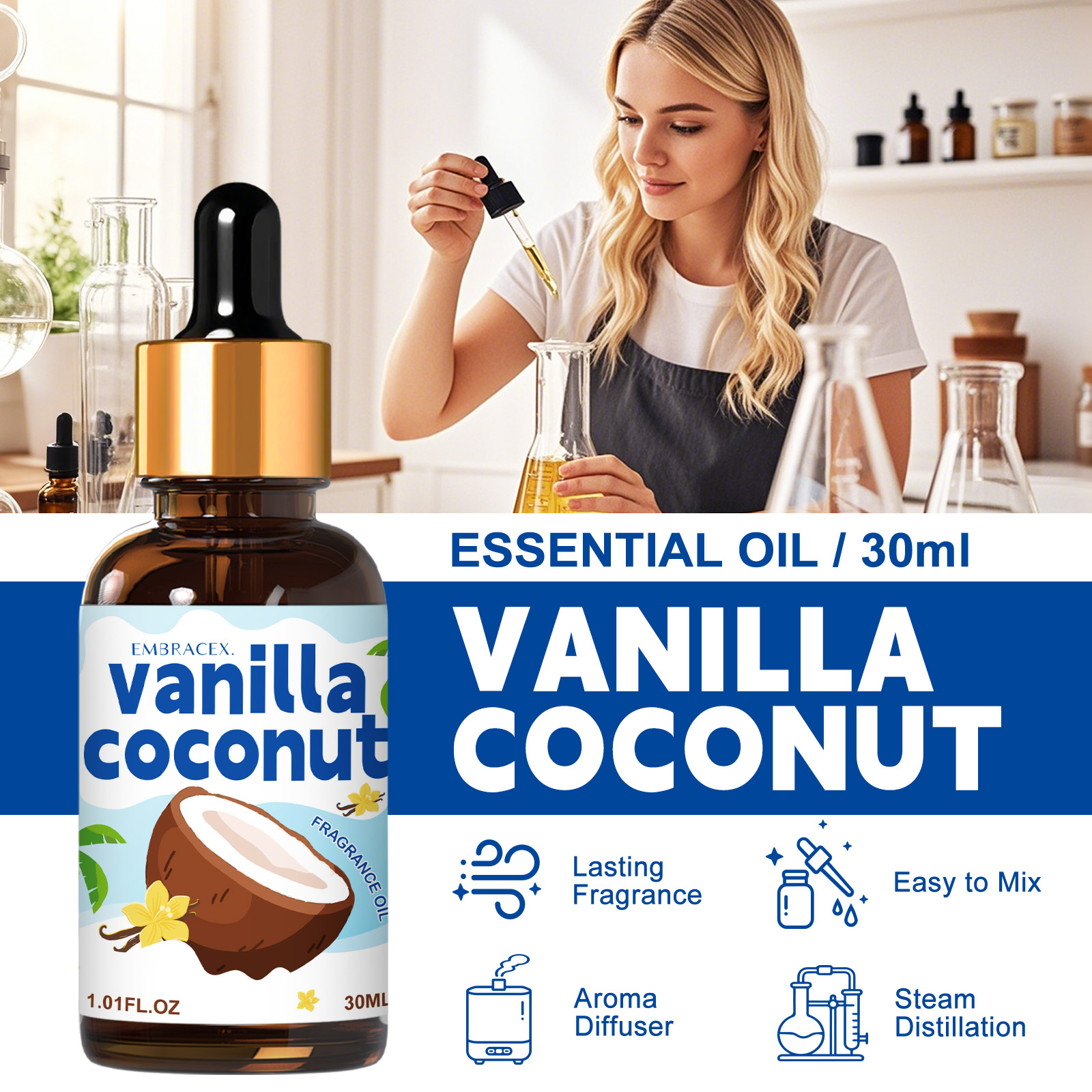 30ml Vanilla Coconut Essential - Candle Making Scents 评论和价格