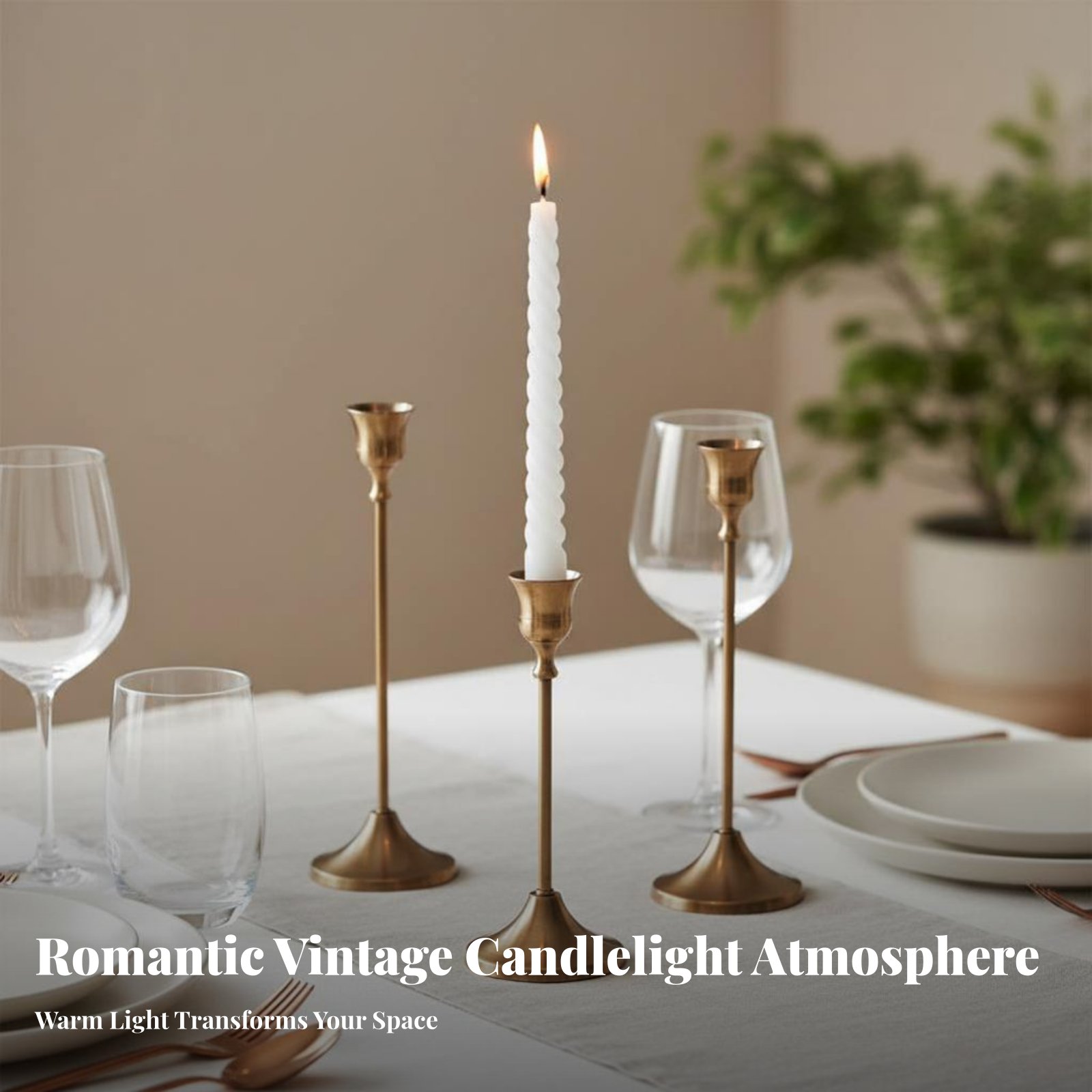 Copper Candle Holder, Retro Ca - Paraffin Candle Wax 评论和价格