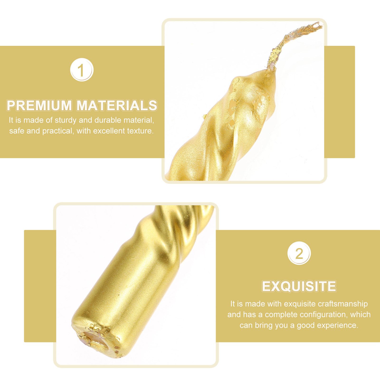 4pcs Threaded Scented Dinner H - Paraffin Candle Wax 评论和价格