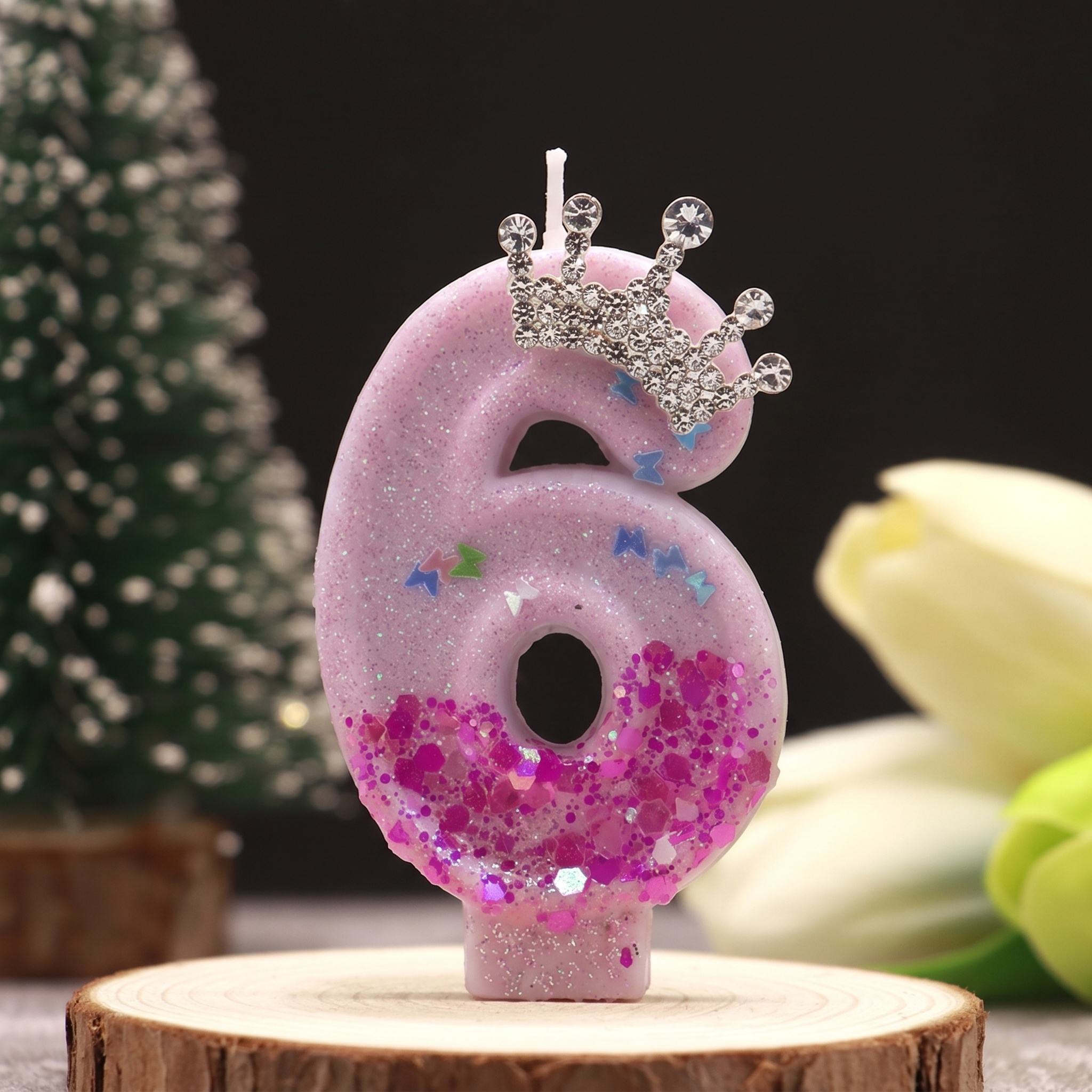 Pink Rose Red Sequins Dual Col - Paraffin Candle Wax 评论和价格