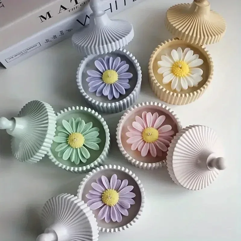 1 Set Silicone Candle Jar Mold - Candle Making Jars With Lids 评论和价格