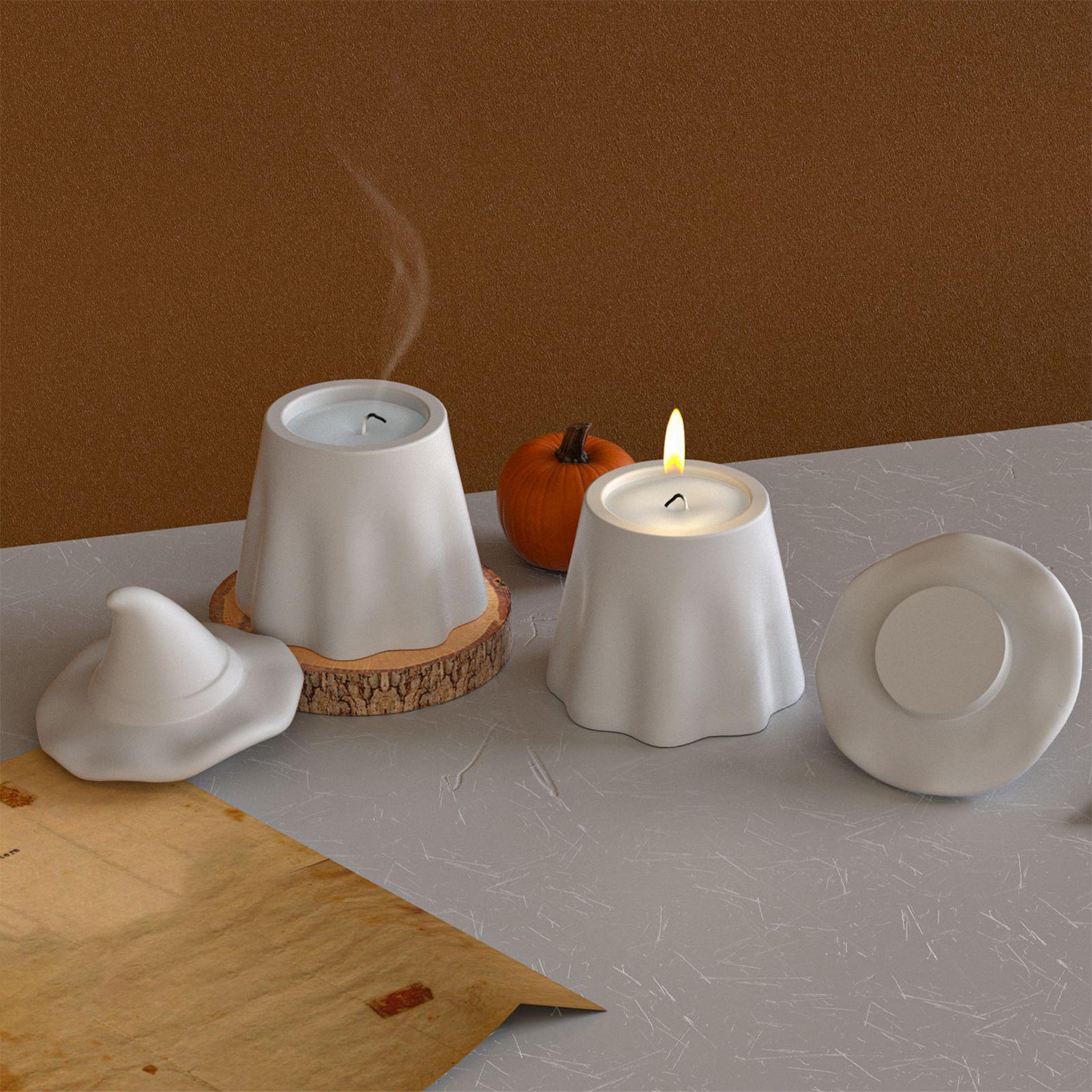 Ghost Jar Silicone Mold Candy  - Candle Making Jars With Lids 评论和价格