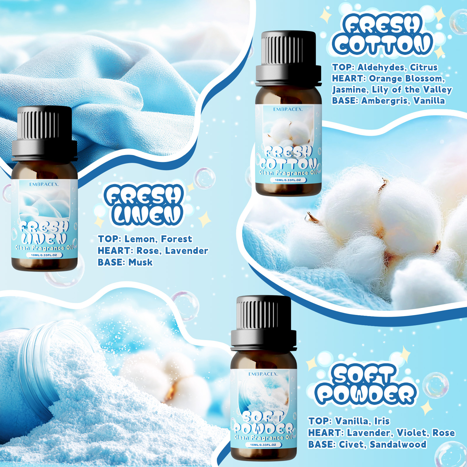 10ml Soft Powder Essential Oil - Candle Making Scents 评论和价格